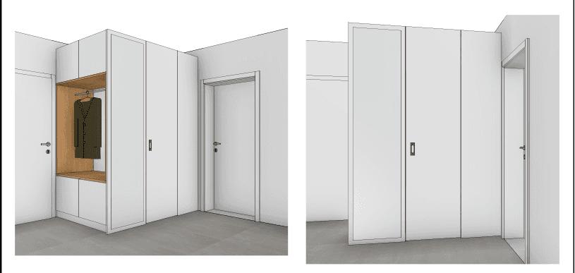 Praktischer Garderobenschrank