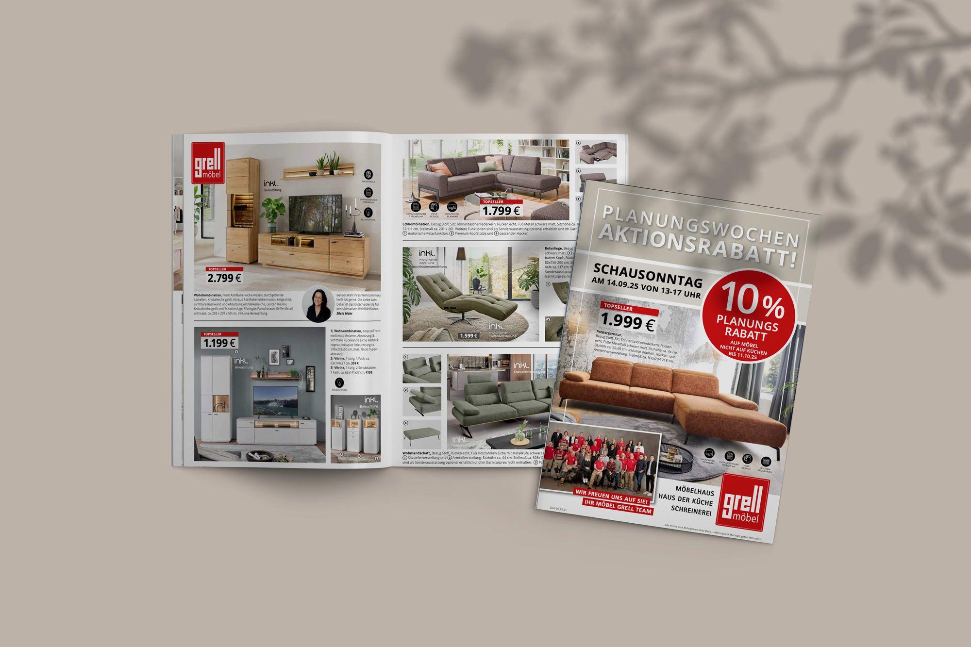 Mockup mit Prospeket Covern